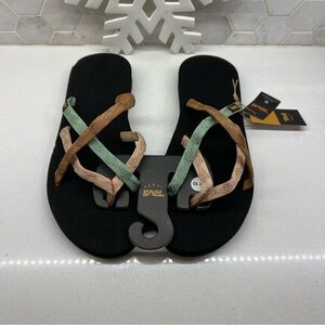 Teva Womens Olowahu Mixed B Maple Sugar Multi 10